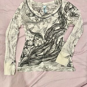 Floral Print Long Sleeve Top